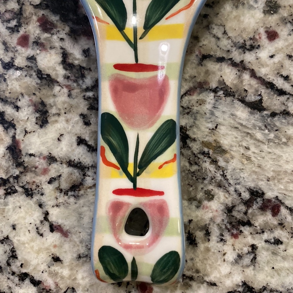 Anthropologie Tivoli T Monogram Spoon Rest - Picture 3 of 6